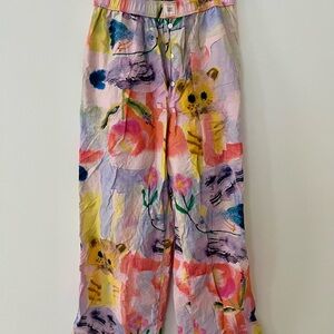 Anthropologie Multicolor Animal Print Pajama Pants
